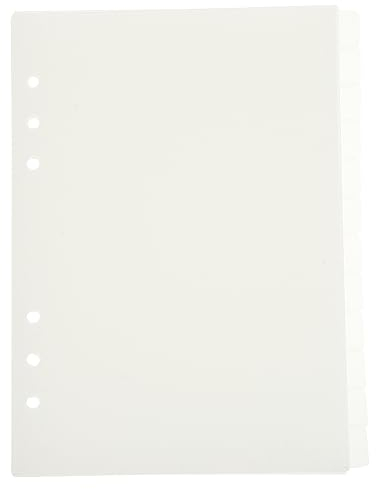 Parliky 12stücke Teiliges Halbtransparente Kunststoff-trennblätter Ordner Index-seiten Mit Beschreibbaren Etiketten Für Einfache Dokumentenorganisation Und Planung