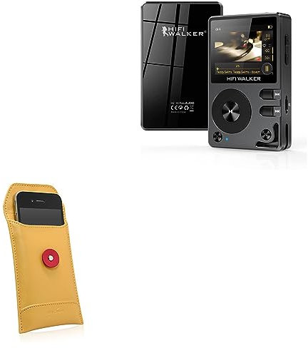 BoxWave Case Compatible With HIFI WALKER H2 MP3 - Manila Leather Envelope, Retro Envelope Style Hip Cover