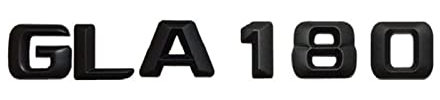 NEZIH Mattschwarz Gla 180 Auto-Kofferraum-Hinterbuchstaben Wörter Number-Abzeichen Emblem Aufkleber Aufkleber Kompatibel for Mercedes Benz Glasig Klasse GLA180. Emblem-Logo-Aufkleber