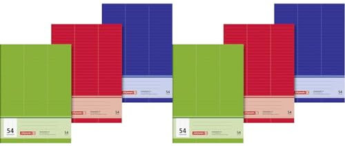 Brunnen 1043735 Vokabelheft (A4, 32 Blatt, liniert, 3 Spalten, Lineatur 54) 1 Stück (Packung mit 2)