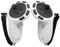 BeisDirect VR Touch Controller Griffabdeckung für Meta Quest 3, Silikon-Griffabdeckung für Meta Quest 3 Zubehör, Anti-Wurf-Griff, Schutzhülle mit verstellbarer Handschlaufe (Weiß -)