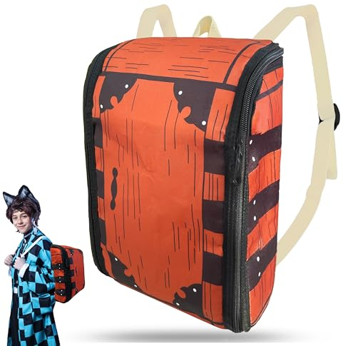 Cosplay-Rucksack, Geschenkbox, Holzdruck, Mini-Tasche, Anime-Merch, Kostüm-Zubehör, Requisiten, 30 x 21 cm, klein