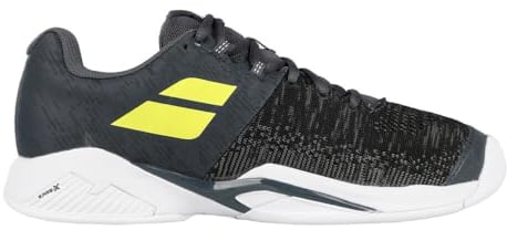 Babolat Herren Propulse Blast Carpet Tennisschuhe Teppichschuh Grau - Neongelb 44
