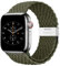 Nepfaivy Geflochtenes Armband Kompatibel mit Apple Watch Armband 40mm 41mm 38mm 42mm für Damen Herren, Nylon Stoff Sport Verstellbares Band für iWatch Series 10/9/8/SE/7/6/5/4/3/2/1, Dunkel-Olivgrün