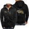 CLMETHE Herren-Sweatshirt mit durchgehendem Reißverschluss für Monster Hunter, Herren-Kapuzenpullover Jacken lässige Mode Pullover Mäntel Sport Fitness Arbeitskleidung mit Taschen,B-XXL