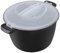 Microutensilios de cocina profesionales grandes de 3 cuartos de galón, olla arrocera para microondas, vaporizador de microondas para verduras, seguro como cuencos para mezclar y servir, recipiente de