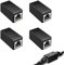 4PCS Coupleur RJ45 Ethernet, Raccord RJ45 Femelle, LAN Rallonge Connecteur Adaptateur, Coupleur Ethernet Blindé, Adaptateurs Haute Performance pour Ethernet Cat5, Cat6, Cat7 pour l'Extension Câbles