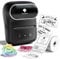 Phomemo M108 Etikettendrucker,Bluetooth Etikettendrucker Selbstklebend Thermo Etikettiergerät,Tragbarer Labeldrucker für Barcode,Einzelhandel,Büro,Kompatibel mit Telefonen und PC-System - Schwarz