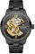 Seizmont Herrenuhr – Herren Armbanduhr Automatik – Schwarze Skelettuhr mit goldfarbenem Uhrwerk – 316L Edelstahl & Saphirglas