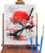 Pintar por Numeros Adultos Japón,Cuchillo Cuadros para Pintar por Numeros,DIY Pintura por Adultos Principiantes,Pigmento Acrílico Lienzos Numerados para Manualidades Decor el Hogar Regalo 40x60cm H68