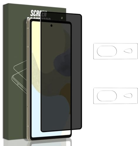 Jewloofa Privacy Schutzfolie für Google Pixel 7 Panzer Schutz Glas, 1 Stück Anti Spähen Privatsphäre Sichtschutzfolie und 2 Stück Kameraschutz, 9H, Anti-Spy Panzerfolie für Google Pixel 7