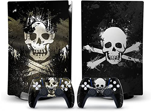 Schützend Aufkleber Skin Für PS 5 Disk Edition Konsole Und 2 Controller Vinyl Cover Skins Wraps Für PS5 Disc Version 38754 Blasenfrei Rückstandsfrei