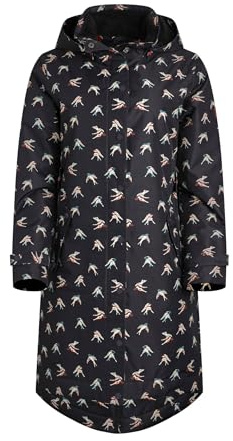 Weird Fish Sena Printed Waterproof Coat