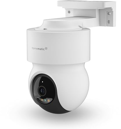 Homematic IP Außenkamera | Smart Home, Überwachungskamera für den Außenbereich mit AI Bewegungs-/Geräuscherkennung, Zwei-Wege-Audio, 162943A0
