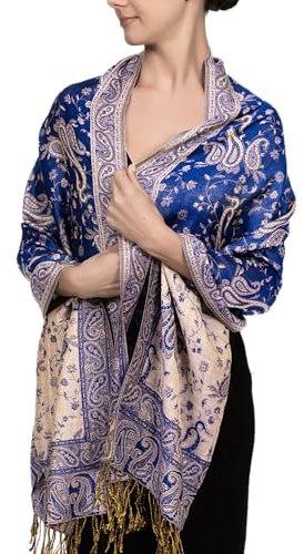Achillea Damen Achir-001 Pashmina-Schal, königsblau, 28 W x 76 L
