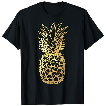 Ananas Gold Aloha Strände Hawaii - Hawaiian Shirt T-Shirt