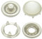 Druckknöpfe Jersey, Jersey-Snaps, Metallknöpfe, Edelstahl (INOX), rostfrei, nickelfrei - ab 50 Stück, 9,5 mm, perlmutt