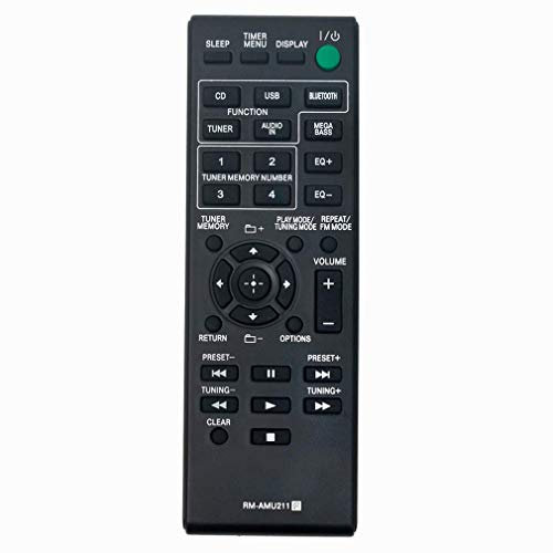 VINABTY Télécommande RM-AMU211 pour chaîne Hi-FI Sony MHC-ECL77BT SS-WG919IP MHC-ECL99BT HCD-ECL99BT SS-WEC99BT HCD-ECL77BT SS-EC719IP SS-ECL77BT