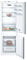Bosch Elettrodomestici KIN86VSF0S Serie 4, Frigo-congelatore combinato da incasso, 177.2 x 54.1 cm