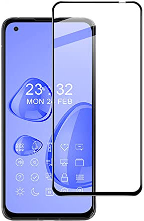 XMTON Protection Écran Compatible avec ASUS Zenfone 8 5.9,Full Coverage Verre Trempé Protecteur d'Écran de Dureté 9H pour ASUS Zenfone 8 Smartphone (Noir-2)