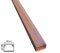 4PZ Canalina 12x12 mm Legno Scuro 2 metri per cavi elettrica in plastica passacavi Legno Scuro coprifili a parete con copertura