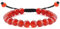 Adramata Karneol Kristall Armband - Einstellbar 4/6/8mm Natürliches Edelstein Perlen Armband - Rot Stretch/Geflochtenes für Damen Herren