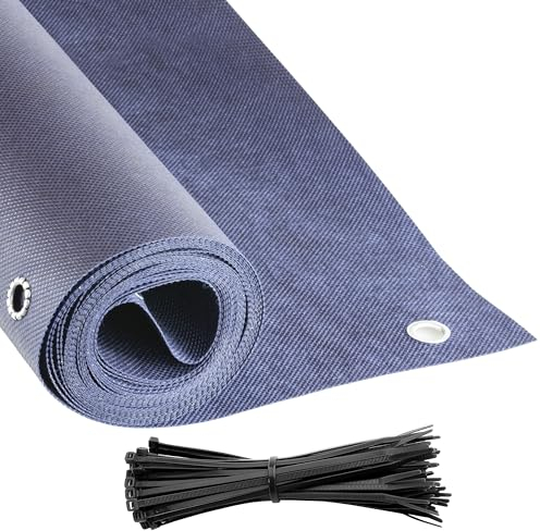 Cover It Bleu Brise Vue Balcon Cache Vue 100 x 600 cm- Brise Vue Balcon Exterieur - Brise Vent Terrasse - Coupe-Vent dans de Nombreuses Tailles et Couleurs