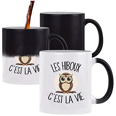 Mug magique Hibou c'est la vie | Tasse changement de couleur