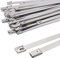 Fascette Metalliche Lunghe 400 x 7.9 mm, Fascette Acciaio Inox Autobloccanti, Fascette Elettricista D'argento Resistenti - Resistenza Alla Tensione 120kg, Fascette Ferro Per Recinzione 30 Pezzi