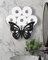 Schmetterling Toilettenpapierhalter Rack, lustige Wandhalterung, Toilettenpapieraufbewahrung für extra 8 Rollen, Metallwandkunst, Skulptur, Badezimmerdekoration, Taschentuchhalter, Regal
