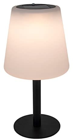 Spetebo LED Solar Tischleuchte - 30 x 15 cm - Deko Lampe warm weiß für Innen und Außen - Beleuchtung für Garten Balkon Terrasse Fensterbank Dekoleuchte Outdoor Indoor