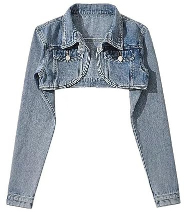 Cazadora Vaquera Mujer,Chaqueta Vaquera Recortada Para Mujer, Bolero Desgastado, Encogimiento De Hombros, Tops Cortos A Medida, Camionero, Prendas De Vestir, Botón Corto, Abrigo Vaquero, Cárdigan, C