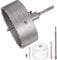 sourcing map Sega a tazza per calcestruzzo, diametro 150 mm, con punta in carburo, codolo rotondo, per calcestruzzo, cemento, mattoni, pietra, muri