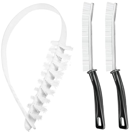 TAIHOBO 3 Piezas Cepillo de Limpieza para Lavadora de Tambor, Cepillo Limpieza Hogar Cepillo para Limpiar Juntas, Cepillos Limpieza para Aire Acondicionado, Radiadores, Frigoríficos y Fregadero