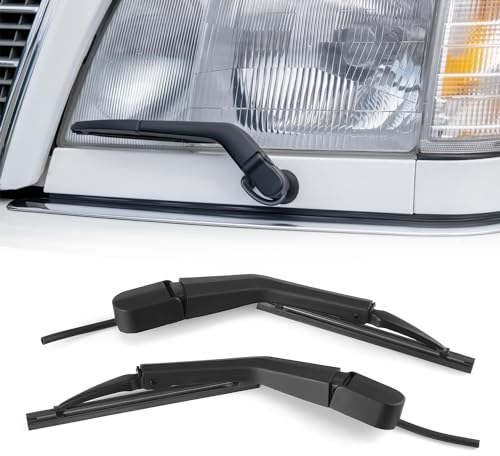 GEARMONSTER Wischerarm Hauptscheinwerfer, 2 Stück Scheinwerfer Wischer, Scheinwerferwischerarm Scheinwerfer-Wischer für M-ercedes-Benz W124 W126 W140 Vorne Rechts Links Set