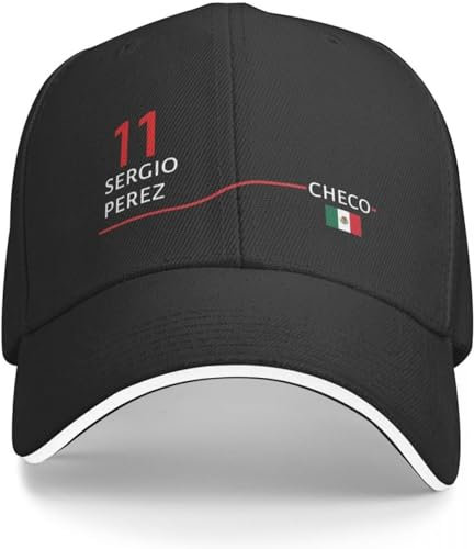 CAPHATMC Baseballkappe Hiphop Sonnenhut Sergio Perez Baseballkappe Wanderhut Snapback Cap Neuer Hut Männliche Kappe Damen