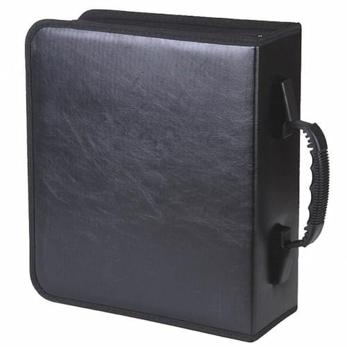 Luxylei 400 Disques Support Étui Portable Dvd Album Organisateur Médias Boîte De Rangement Fermeture Éclair Manchon Album Boîte Cas