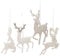 4Stück Christbaumschmuck Rentier Weihnachtshirsch Weihnachten Deko Weihnachtsbaumschmuck Weihnachts-Anhänger Weihnachtsanhänger Christbaum Hirschkopf Rentier Hängeornamente Weihnachten Deko