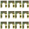 IUSOT 12 Stück Clutch Cable Brake Line Clamp Clips Set - Metall Bremsleitungshalter U-Form Bremsschlauch Halteklammer, Ersatz Schlauch Halteclip für Feststellbremse und Auto Schlauchsysteme