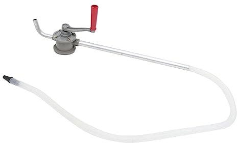 ULTECHNOVO Aluminium Hand Rotary Pump for Non-corrosive Liquids Lightweight Manual Oil Dispensing Tool for Barrels and Drums for Home Use and Quick Liquid Transfer
