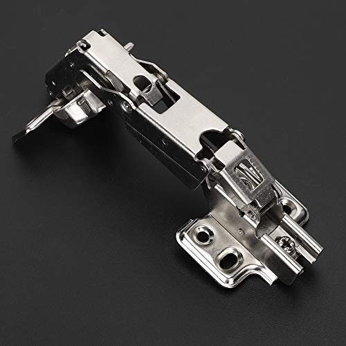 3-teiliges Edelstahl-Schrankscharnier, Türscharnier, 165-Grad-Soft-Closing-Partical-Overlay-Türscharnier für Schrank, Schrank, Möbelbeschläge