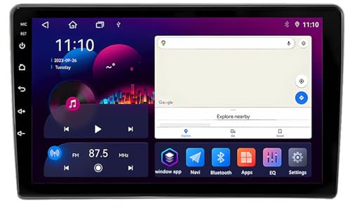 2 DIN Android 14 Radio Coche para Opel Zafira B/Opel Astra H 2004-2014 9 Pulgadas para Coche Estéreo de Coche de con Cámara de Respaldo Controles del Volante GPS inalámbrico(S7 8G+256G)