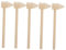 SHINEOFI 5pcs Boys and Girls Wooden Hammer Set Handheld for Building Blocks Pretend Play and Fine Motor Skills Development