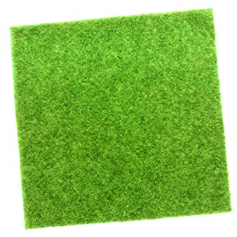 Yardwe 1 Stück Gartendekoration Kunstrasenpflanze Gartenfeen-Ornamente Im Freien Miniatur-Kunstrasen Kunstrasenmatte Künstliche Gartenpflanzen Gartenzaun Outdoor-Teppich Gründekor Green