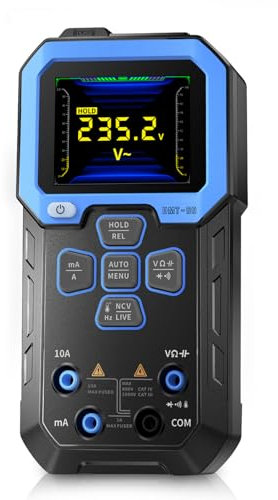 DewinLVD DMT-99 Multimetro Digitale, Tester Elettricista 10000 Conti Voltmetro Diagnosi Automatica Amperometro Misura la Resistenza alla Tensione AC DC Frequenza Diodi NCV