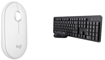 Logitech Pebble Mouse 2 & Trust Ymo II Leise Tastatur Maus