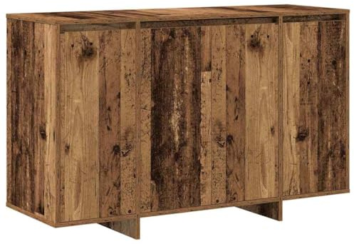 vidaXL Sideboard Old wood 120 x 41 x 75 cm Engineered wood, Modern Storage Buffet Unit, Rectangular Free-Standing Cabinet, Minimalist Sideboard for Home Living Room Organization