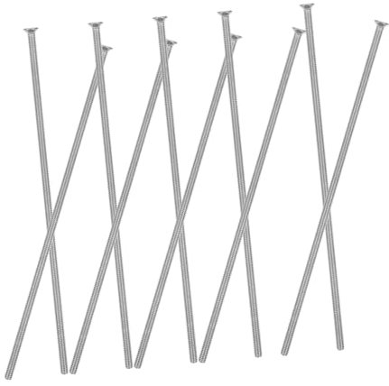 CLISPEED 10 pièces Vis à Tête Plate Acier Inoxydable pour Plaques Murales Vis Longues de Fixation pour Boîtiers Électriques Résistantes et Durables