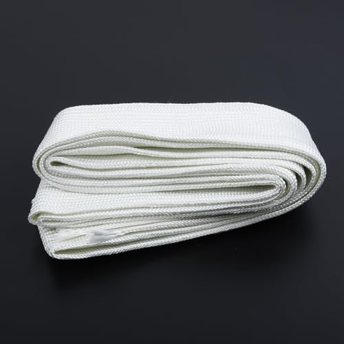 MuchLuckystar Webasto Manchon d'isolation thermique en fibre de verre pour tuyau d'échappement eberspacher 22 mm 24 mm Blanc 2 m