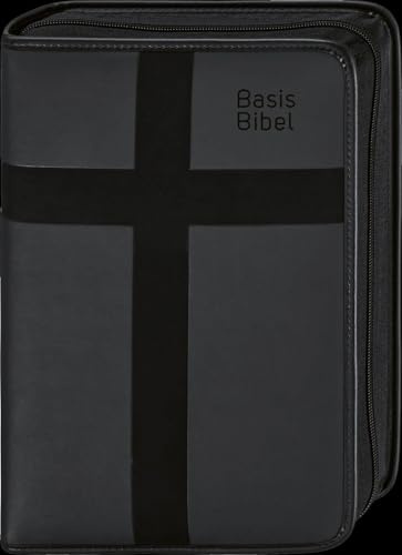 BasisBibel. Die Komfortable. Kunstlederhülle mit Reißverschluss. Schwarz: Ausschließlich passend für die BasisBibel. Die Komfortable. Lila und Leinen aus Nachdruck 2025